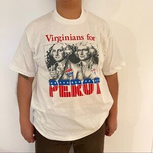 Vintage Y2K Screen Star Best Virginians for Perot ‘92 Tee
